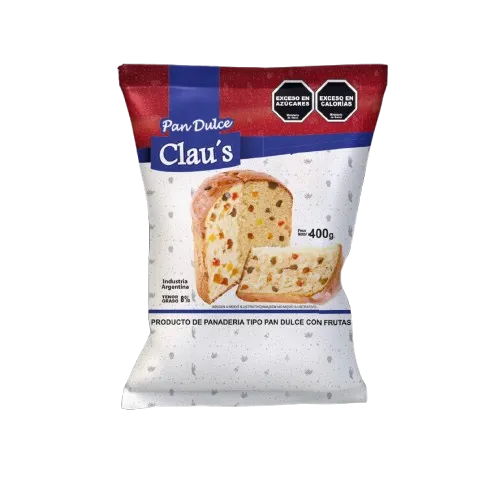 Pan dulce claus frutas