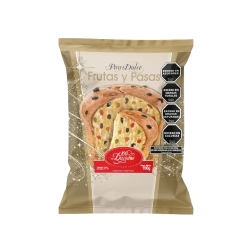 Pan dulce frutas y pasas de uvas 100 ducados dorado