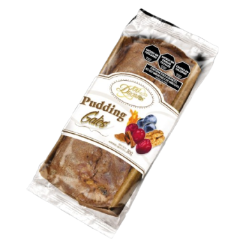 Pudding galés con cerezas, cascaritas de naranja, pasas de uvas y nueces.Presentación: Cada caja contiene 8 unidades x 300grs.Cod. 6027